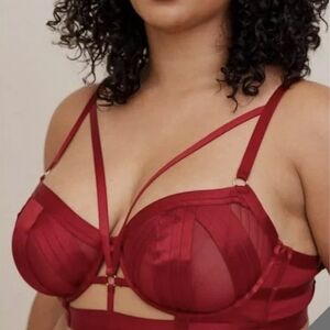 Torrid Bold Red Strappy Bra